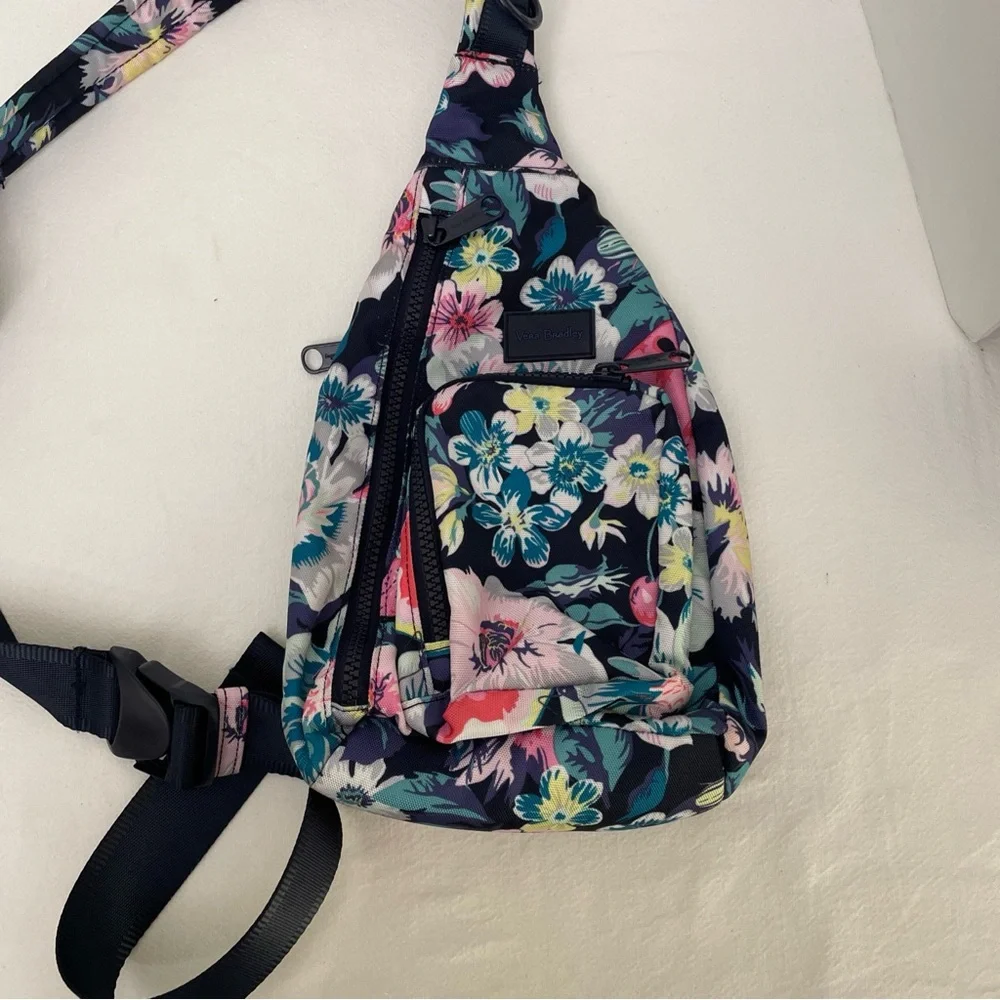 Vera Bradley ReActive Mini Sling Backpack‎ Crossbody Belt Bag Watermelon Floral